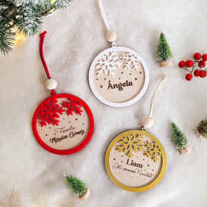 Adorno Navideño Copo de Nieve