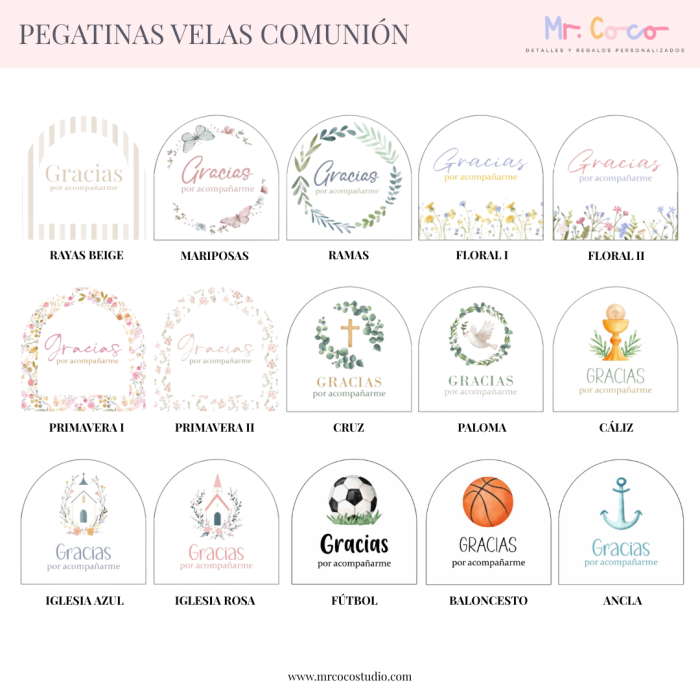 Pegatinas Comunión II Pegatinas Comunión II